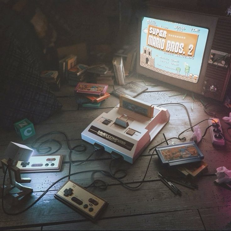 Consolas de videojuegos retro que evoca nostalgia la era pre digital